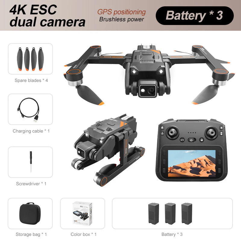 Drone Twin Lens Navigation Auto Return Collision Prevention