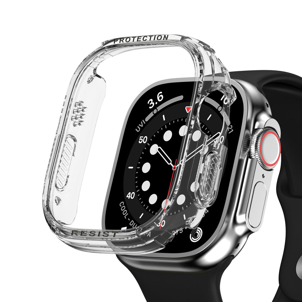 Case Cover for Apple Watch Series 8 7 49Mm 45Mm/41Mm 44Mm/40Mm 44 45 Mm All-Around Clear Frame Iwatch Ultra 4 3 5 Se 6 7 49 Mm